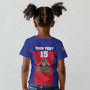 Afro Pride of Haiti Football Kid T shirt Return to the World Stage LT15