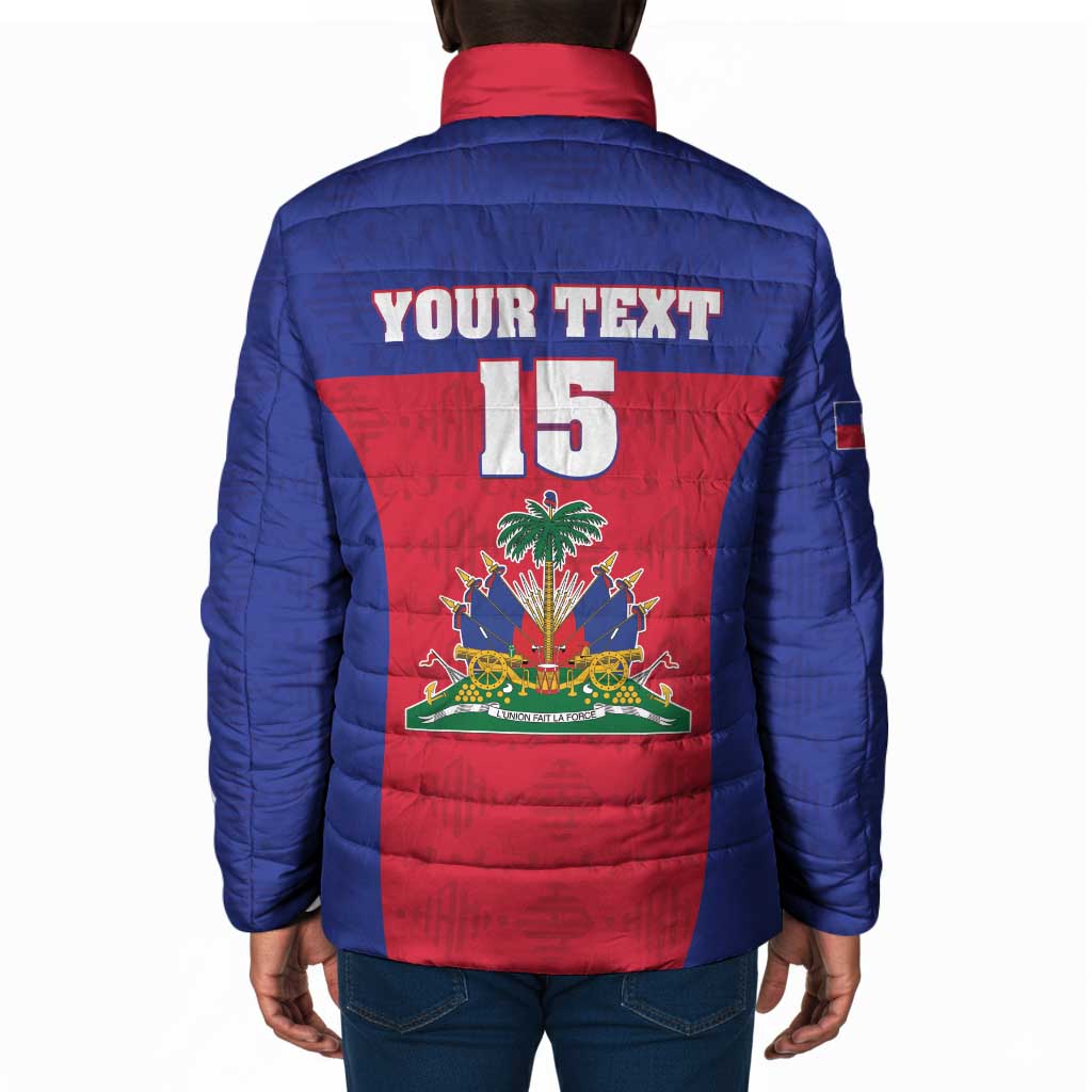Custom Haiti Football Padded Jacket Les Grenadiers 2026 Back to the World Cup