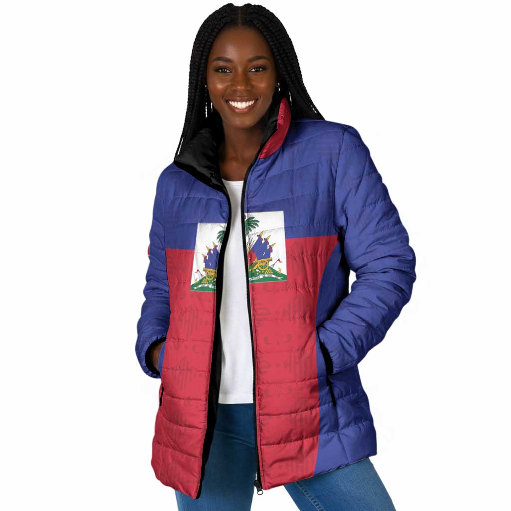 Custom Haiti Football Padded Jacket Les Grenadiers 2026 Back to the World Cup