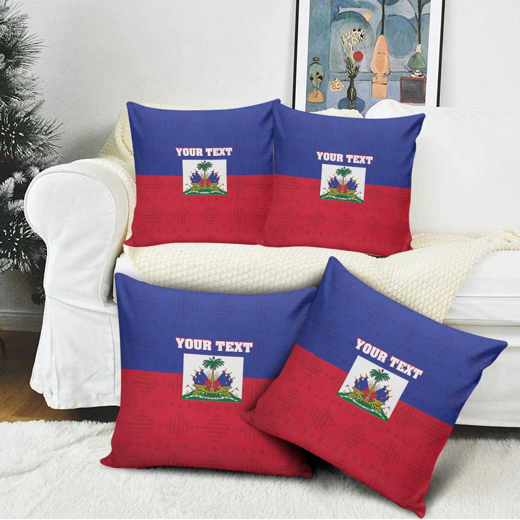 Custom Haiti Football Pillow Cover Les Grenadiers 2026 Back to the World Cup