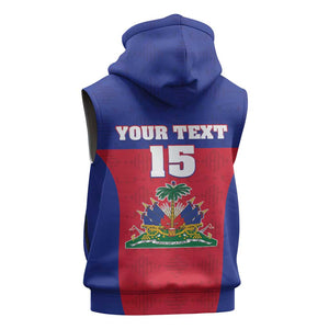 Afro Pride of Haiti Football Sleeveless Hoodie Return to the World Stage - African Pride