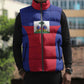 Custom Haiti Football Sleeveless Puffer Jacket Les Grenadiers 2026 Back to the World Cup