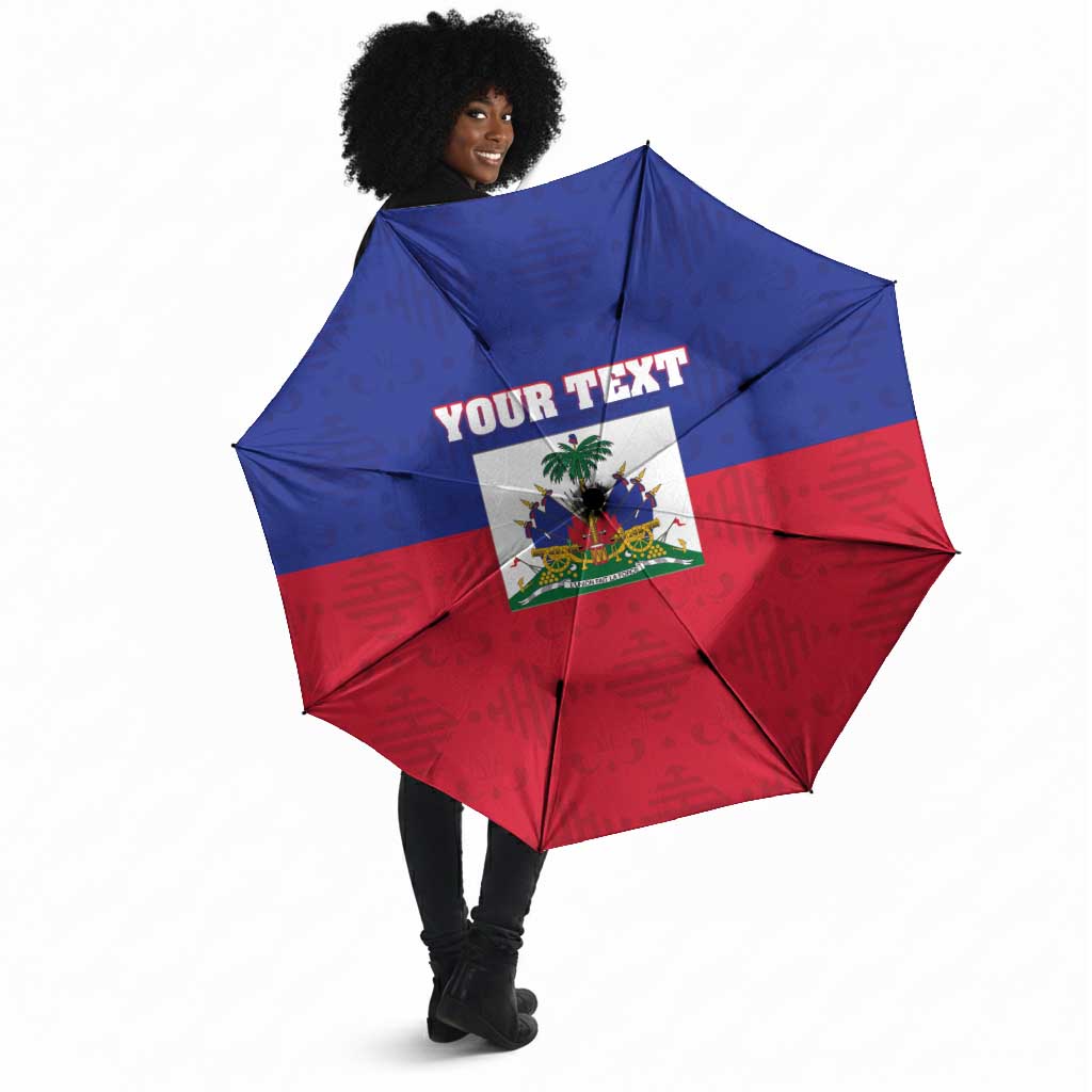 Custom Haiti Football Umbrella Les Grenadiers 2026 Back to the World Cup