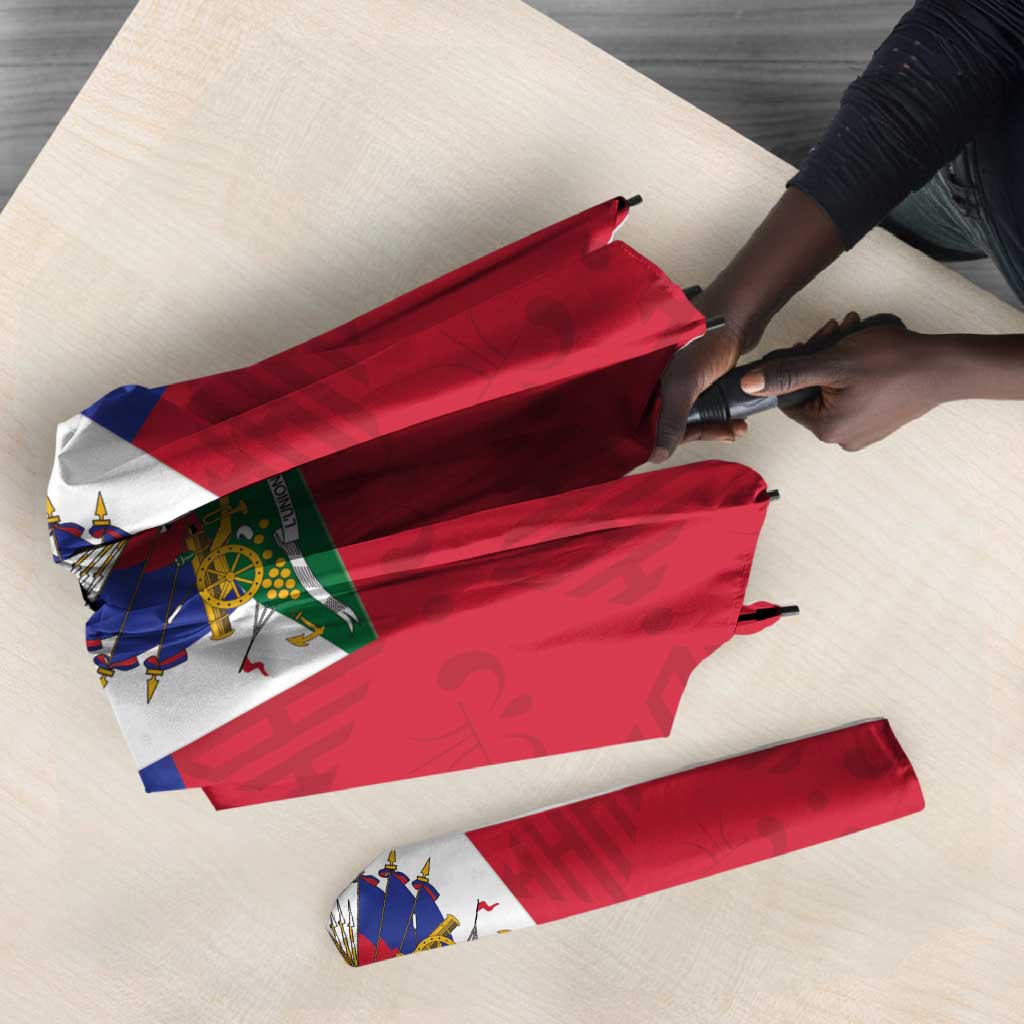 Custom Haiti Football Umbrella Les Grenadiers 2026 Back to the World Cup