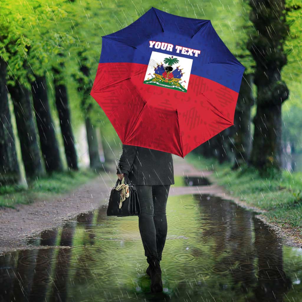 Custom Haiti Football Umbrella Les Grenadiers 2026 Back to the World Cup