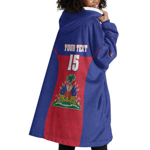 Afro Pride of Haiti Football Wearable Blanket Hoodie Return to the World Stage - African Pride