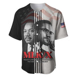 Civil Rights Legends Baseball Jersey Martin Luther King And Malcolm X LT15