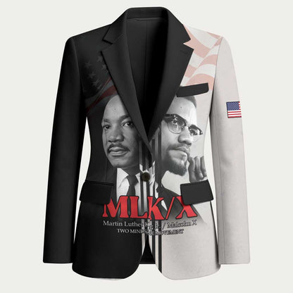 Martin Luther King And Malcolm X Blazer Two Minds One Movement