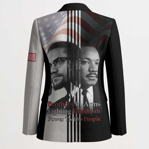Martin Luther King And Malcolm X Blazer Two Minds One Movement