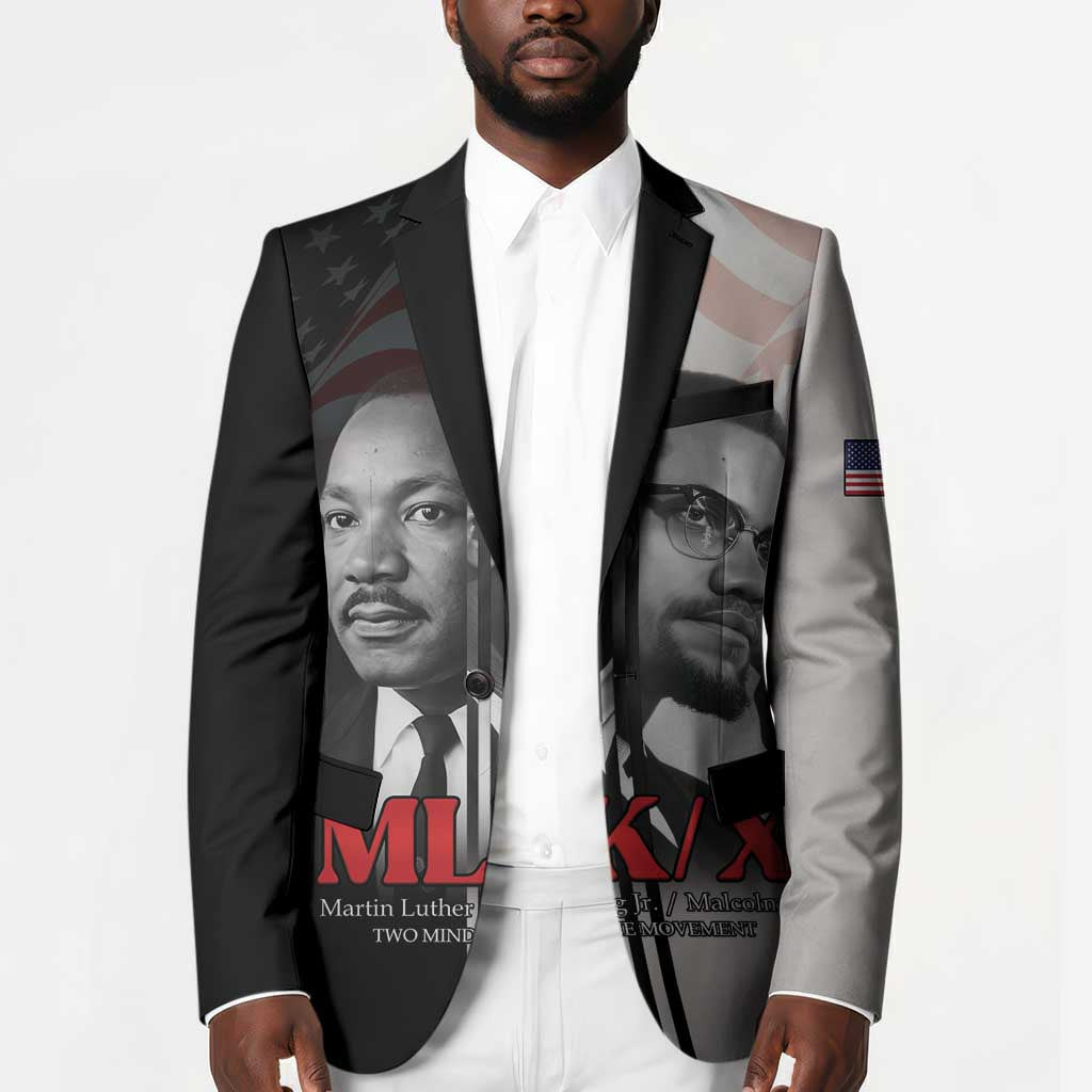 Martin Luther King And Malcolm X Blazer Two Minds One Movement