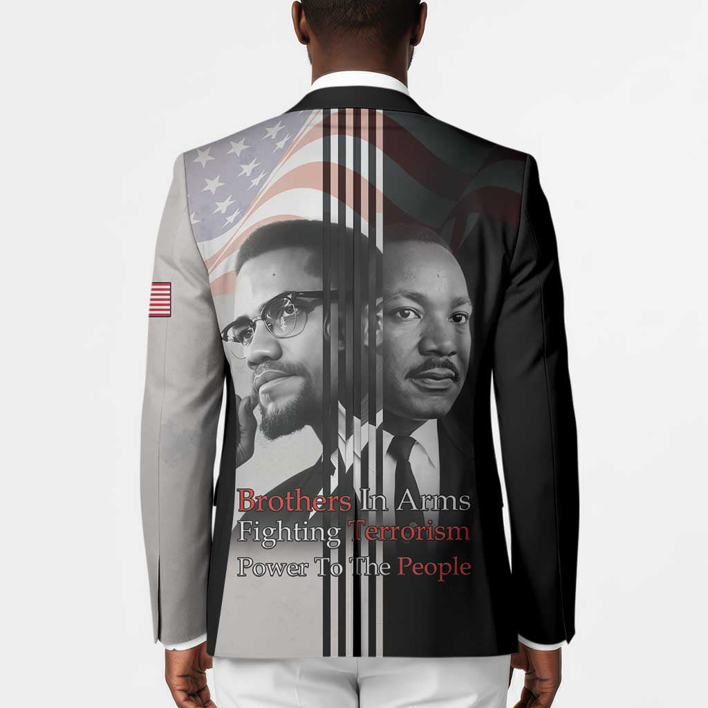 Martin Luther King And Malcolm X Blazer Two Minds One Movement