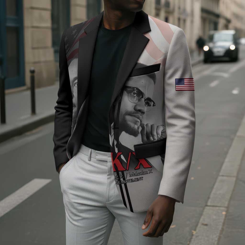 Martin Luther King And Malcolm X Blazer Two Minds One Movement