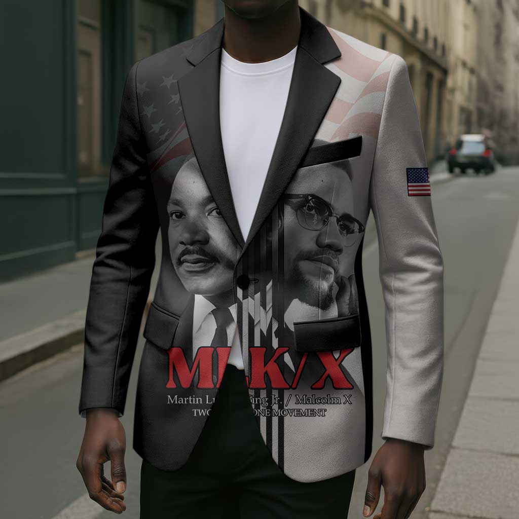 Martin Luther King And Malcolm X Blazer Two Minds One Movement