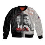 Civil Rights Legends Bomber Jacket Martin Luther King And Malcolm X - African Pride