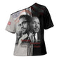 Martin Luther King And Malcolm X Cross Shoulder Shirt Two Minds One Movement