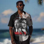 Civil Rights Legends Hawaiian Shirt Martin Luther King And Malcolm X LT15
