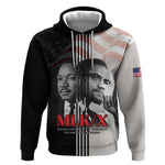 Civil Rights Legends Hoodie Martin Luther King And Malcolm X - African Pride