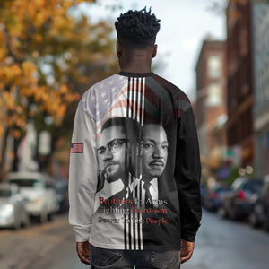 Civil Rights Legends Long Sleeve Shirt Martin Luther King And Malcolm X - African Pride
