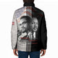 Martin Luther King And Malcolm X Padded Jacket Two Minds One Movement