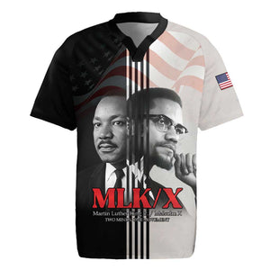 Civil Rights Legends Rugby Jersey Martin Luther King And Malcolm X LT15