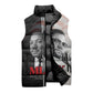 Martin Luther King And Malcolm X Sleeveless Puffer Jacket Two Minds One Movement