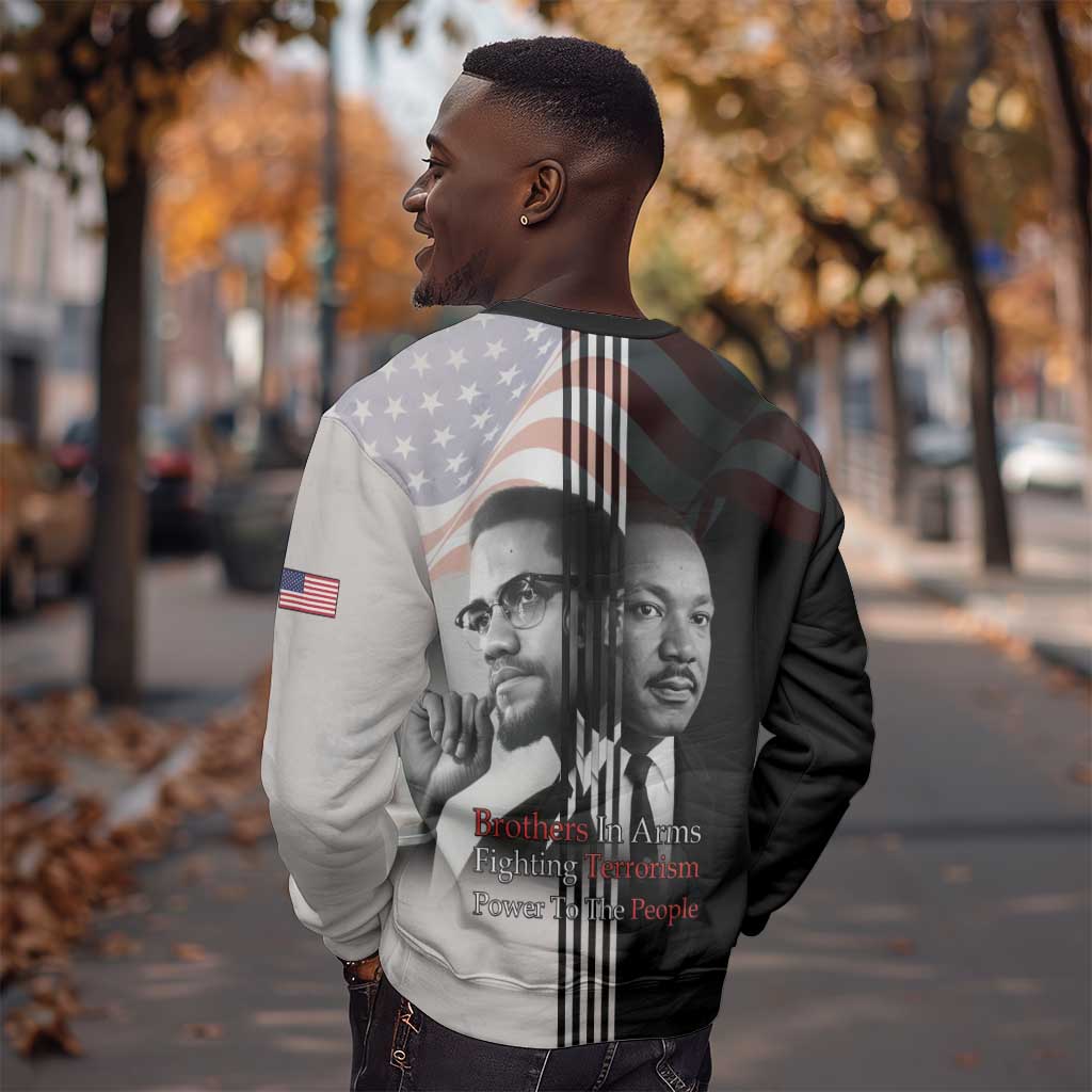 Civil Rights Legends Sweatshirt Martin Luther King And Malcolm X - African Pride