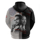 Civil Rights Legends Zip Hoodie Martin Luther King And Malcolm X - African Pride