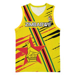 Custom Zimbabwe Football Basketball Jersey Grunge Style LT15