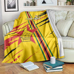 Custom Zimbabwe Football Blanket Grunge Style