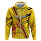 Custom Zimbabwe Football Hoodie Grunge Style