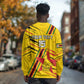 Custom Zimbabwe Football Long Sleeve Shirt Grunge Style