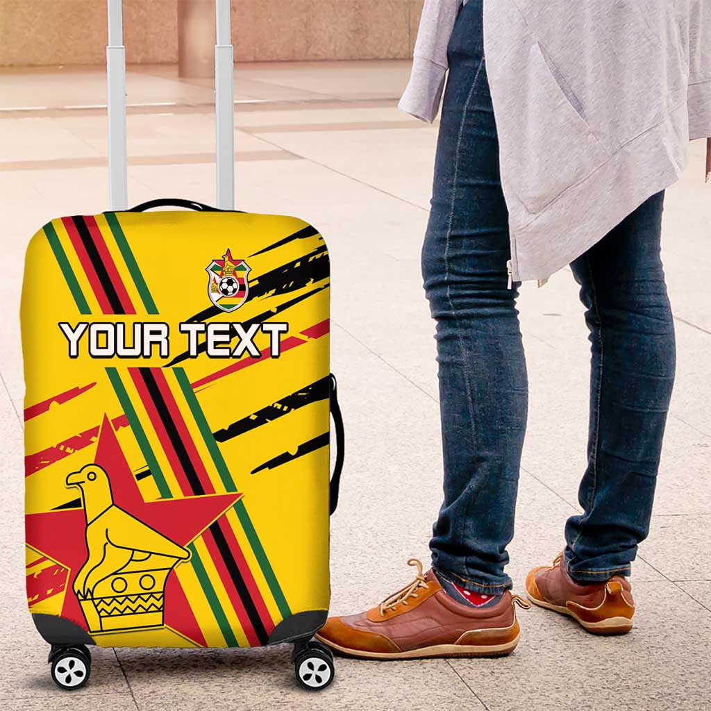 Custom Zimbabwe Football Luggage Cover Grunge Style