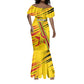 Custom Zimbabwe Football Mermaid Dress Grunge Style