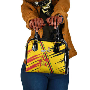 Custom Zimbabwe Football Shoulder Handbag Grunge Style