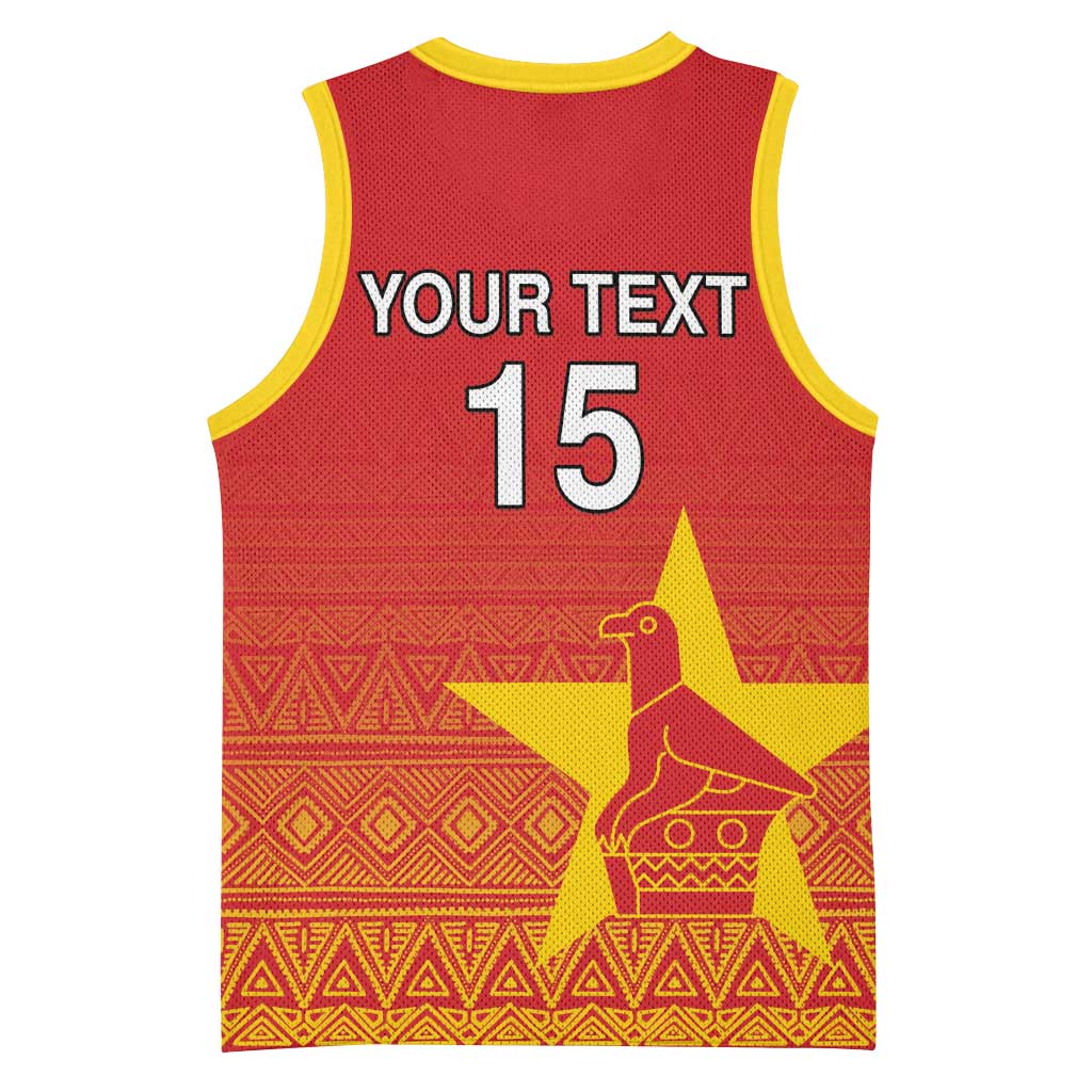 Custom Zimbabwe Cricket Basketball Jersey Go Champions LT15