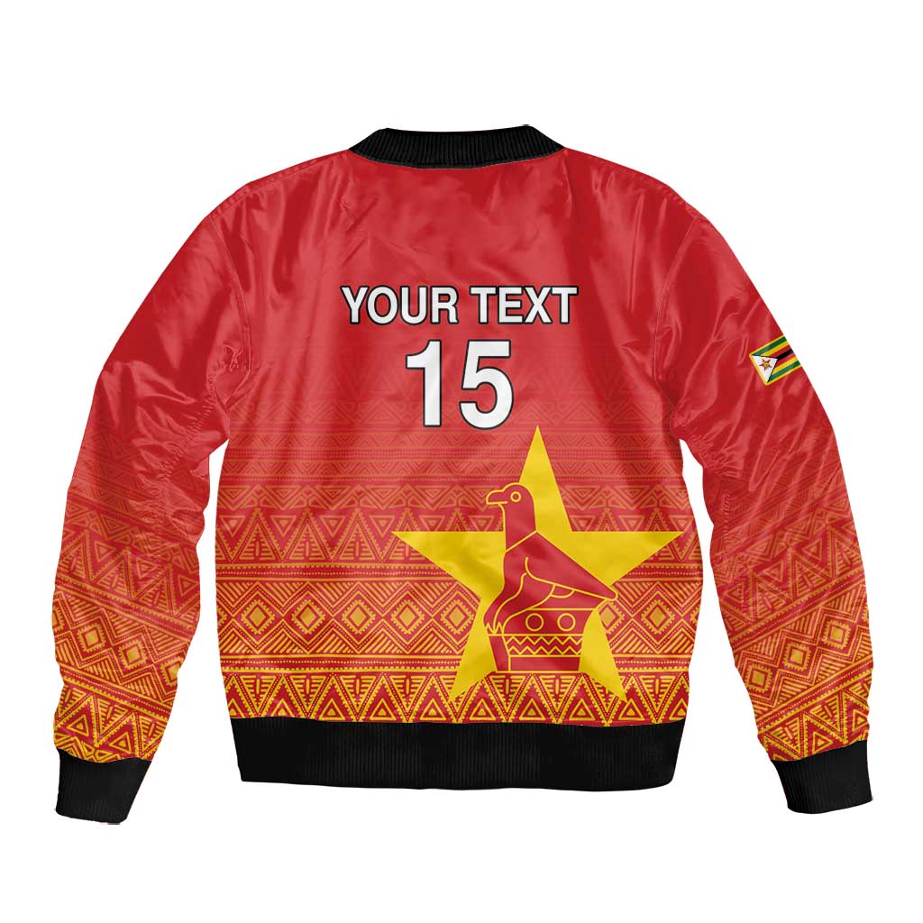 Custom Zimbabwe Cricket Bomber Jacket Go Champions