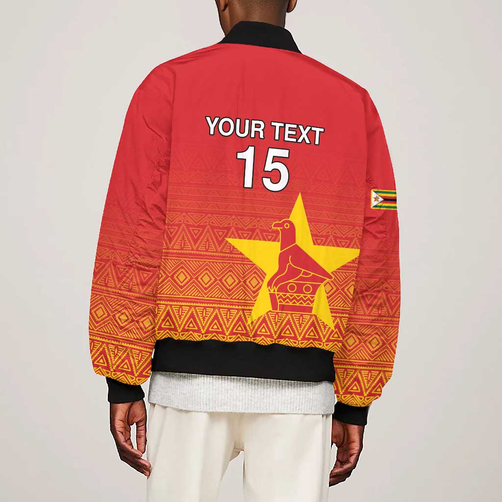 Custom Zimbabwe Cricket Bomber Jacket Go Champions