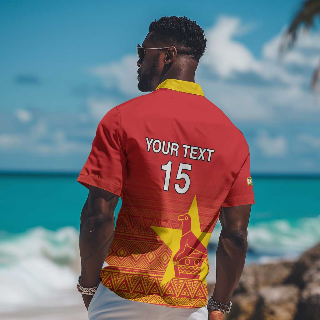 Custom Zimbabwe Cricket Hawaiian Shirt Go Champions