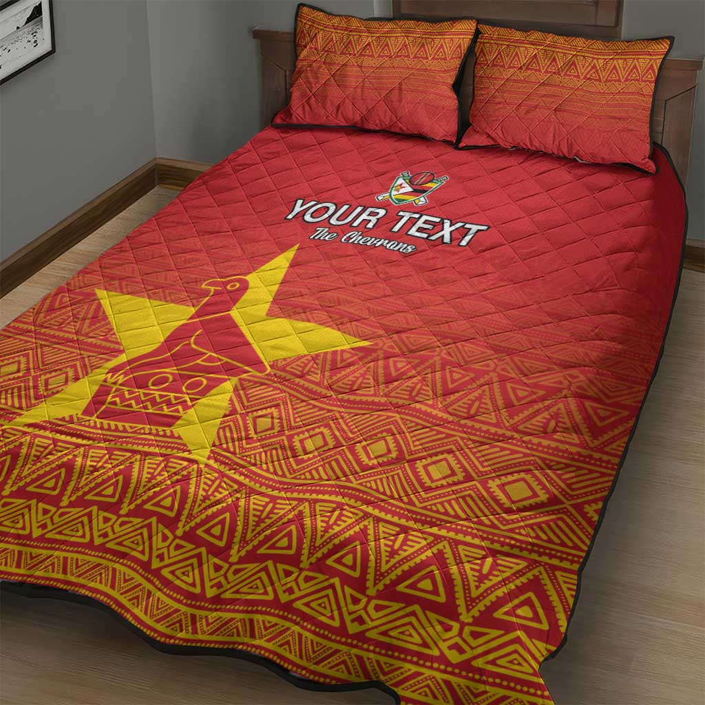 Custom Zimbabwe Cricket Quilt Bed Set Go Champions