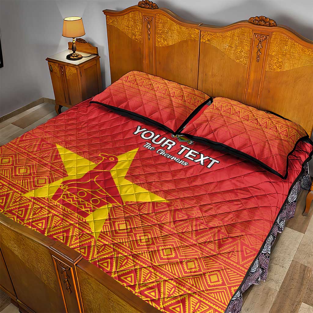 Custom Zimbabwe Cricket Quilt Bed Set Go Champions