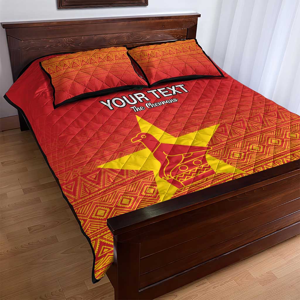 Custom Zimbabwe Cricket Quilt Bed Set Go Champions