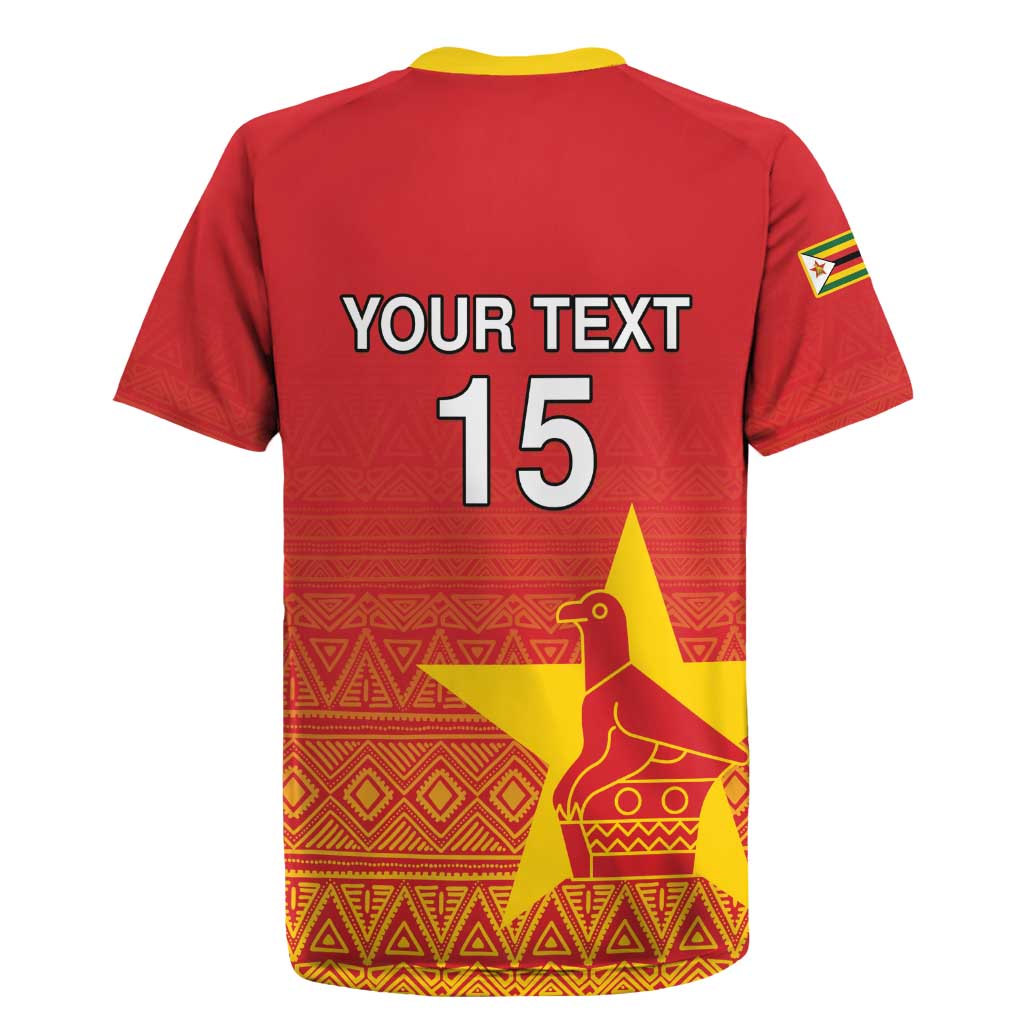 Custom Zimbabwe Cricket Rugby Jersey Go Champions