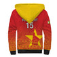 Custom Zimbabwe Cricket Sherpa Hoodie Go Champions