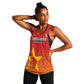 Custom Zimbabwe Cricket Women Racerback Tank Go Champions