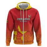 Custom Zimbabwe Cricket Zip Hoodie Go Champions