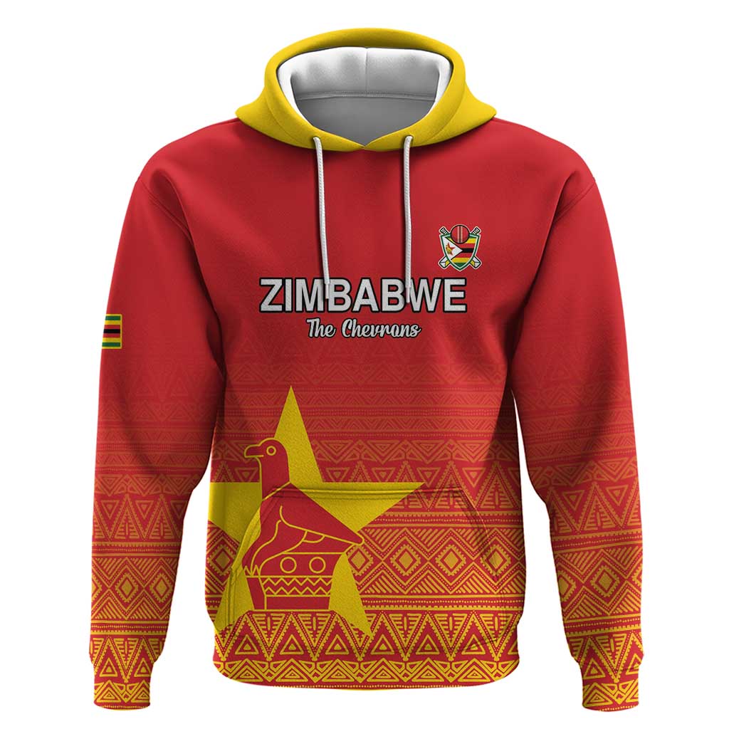 Custom Zimbabwe Cricket Zip Hoodie Go Champions