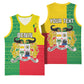 Personalised Afro Benin Basketball Jersey Flag Style - African Pattern LT15