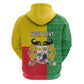 Personalised Afro Benin Hoodie Flag Style - African Pattern