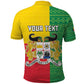 Personalised Afro Benin Polo Shirt Flag Style - African Pattern