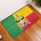 Personalised Afro Benin Rubber Doormat Flag Style - African Pattern